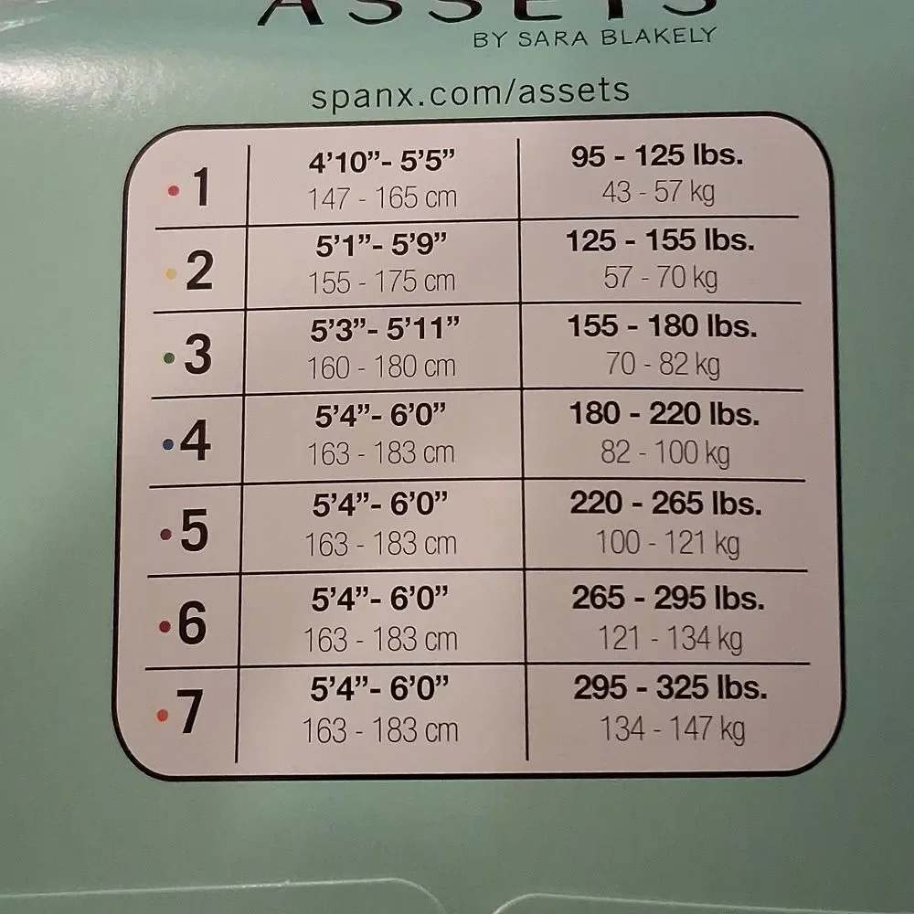 ASSETS by Sara Blakely Black Textured Wish Bone Shaping Tights. Size 3